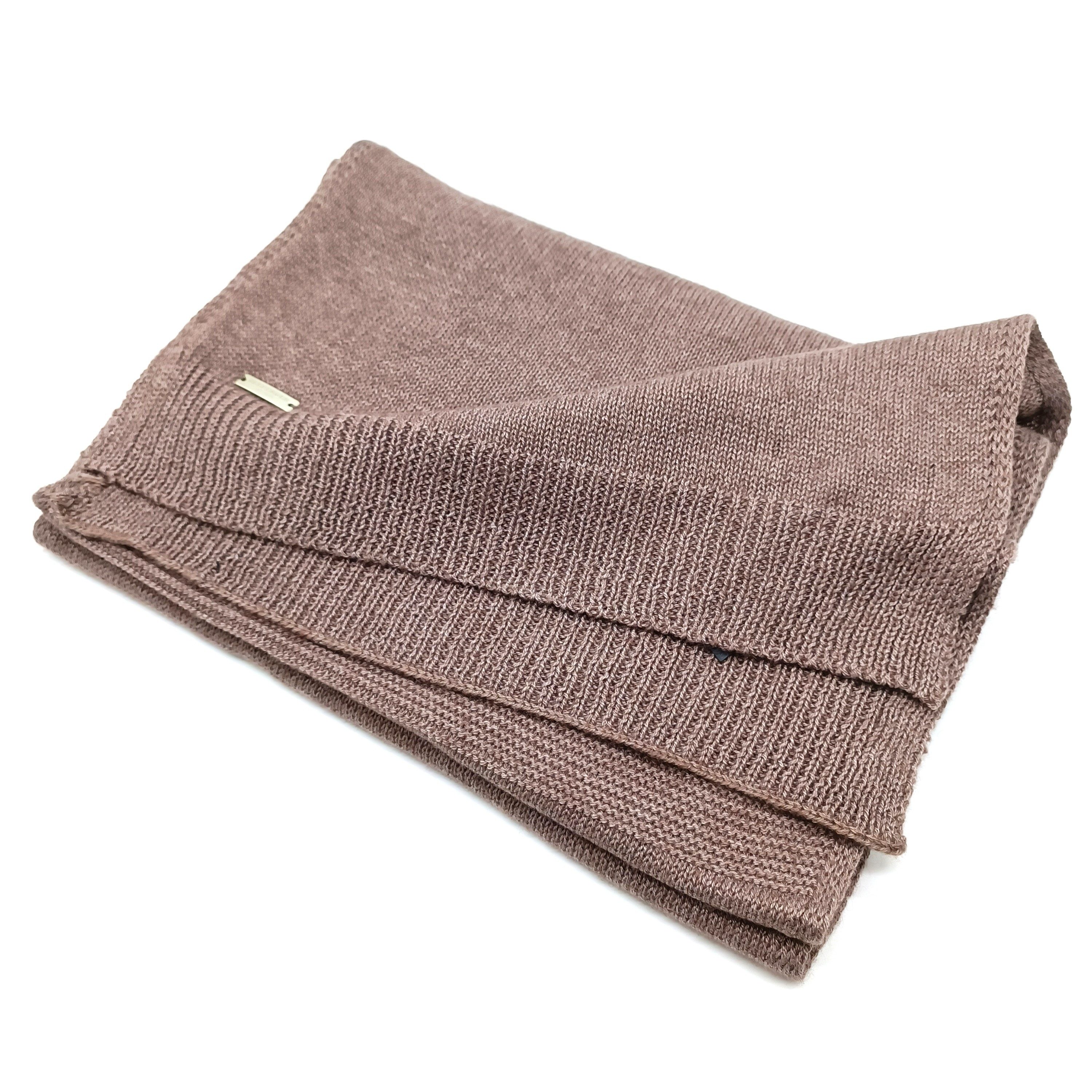 Seeberger Modeschal Strick-Schal nutria