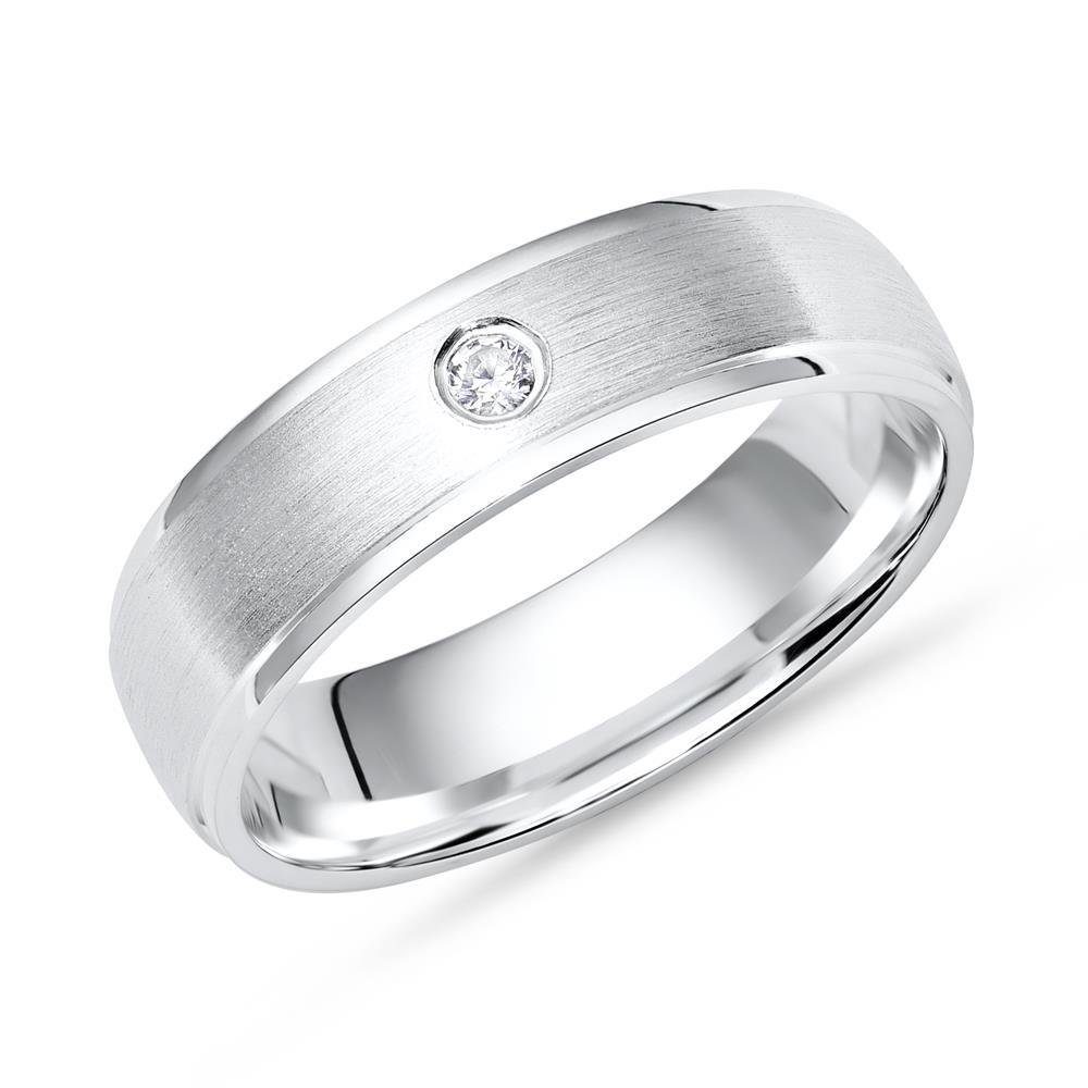 Unique Silberring Unique Silberring 925 Sterling Silber Zirkonia matt 5mm b günstig online kaufen