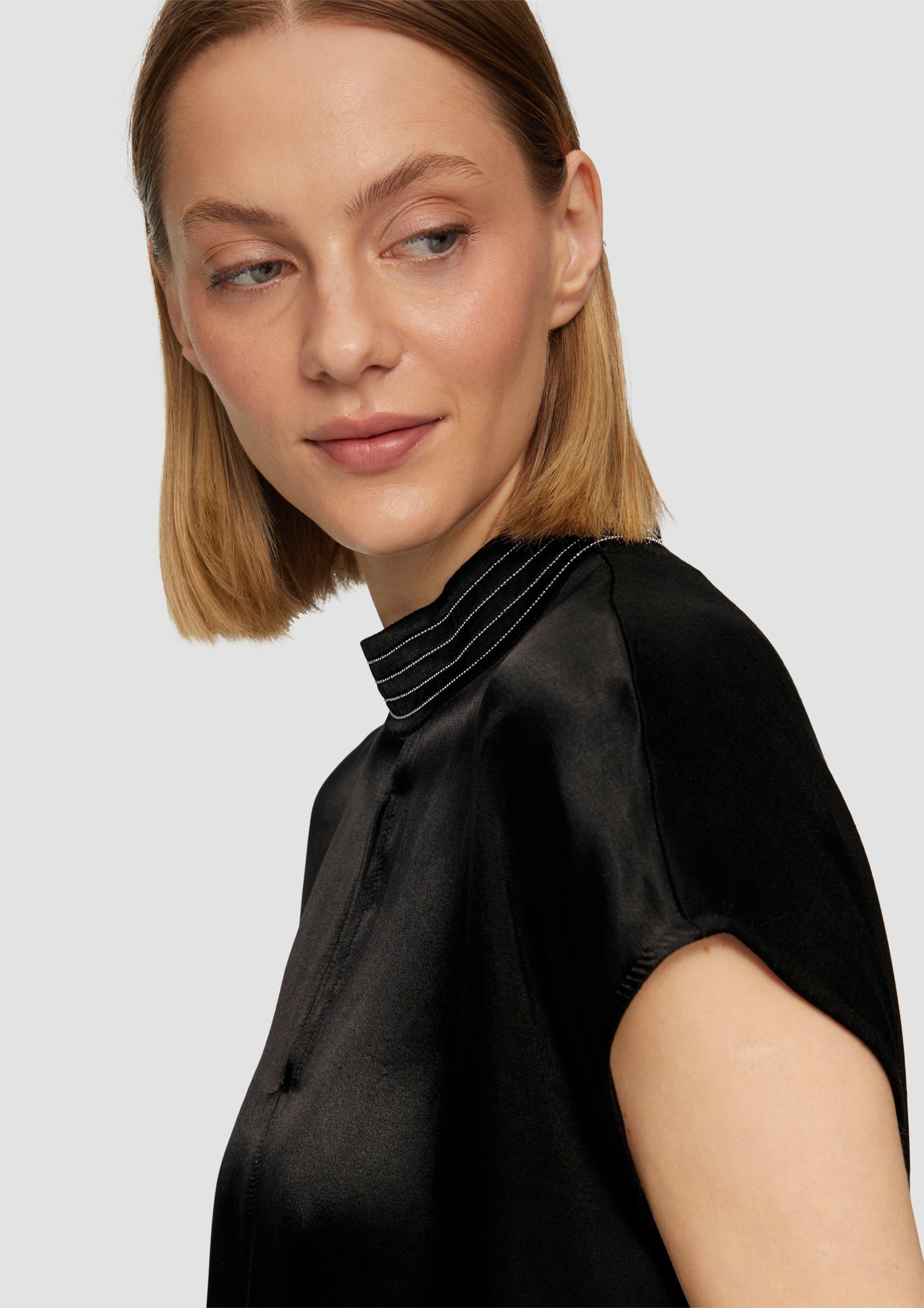 s.Oliver BLACK LABEL Kurzarmshirt Blusenshirt im günstig online kaufen