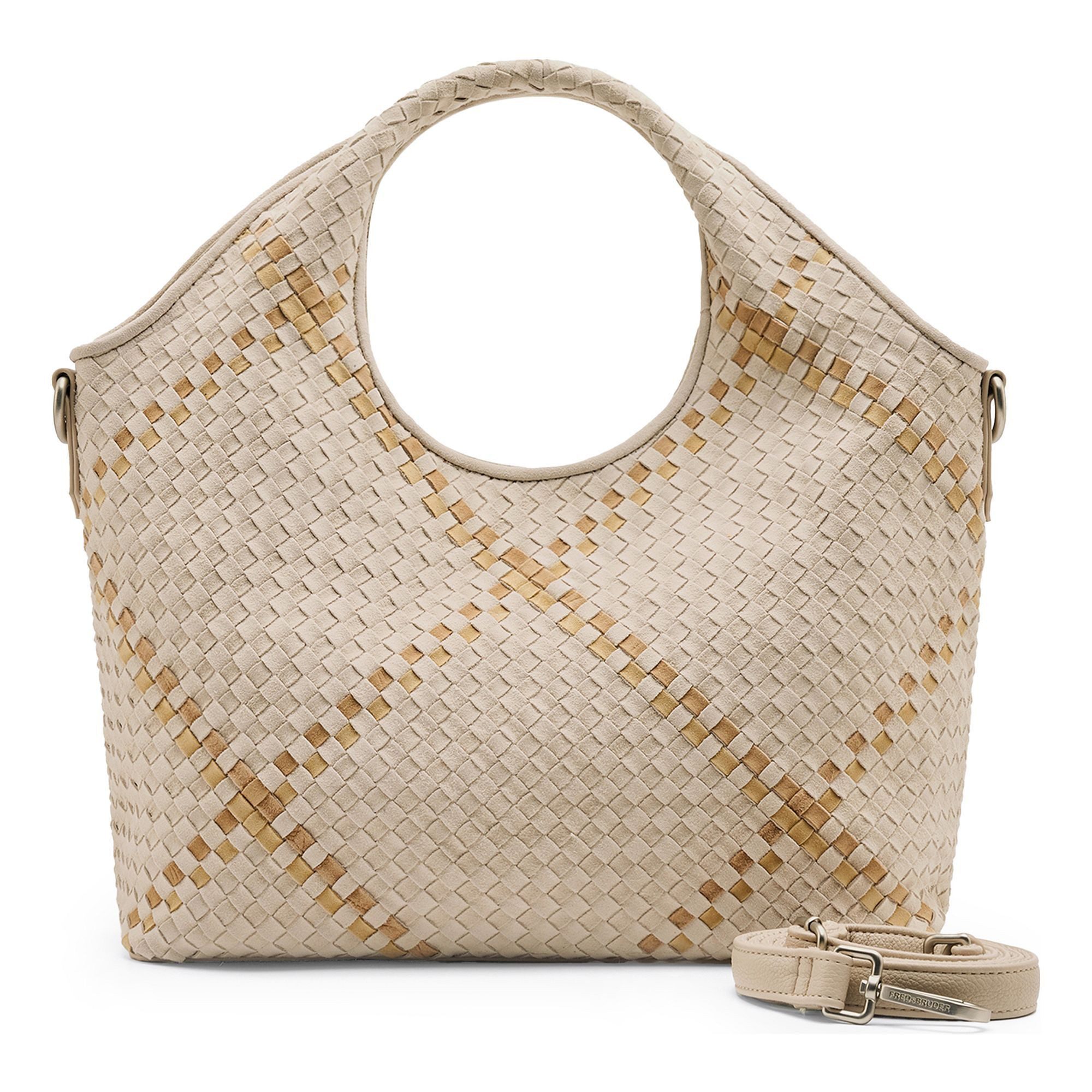 FREDsBRUDER Henkeltasche Happy Weave, Leder