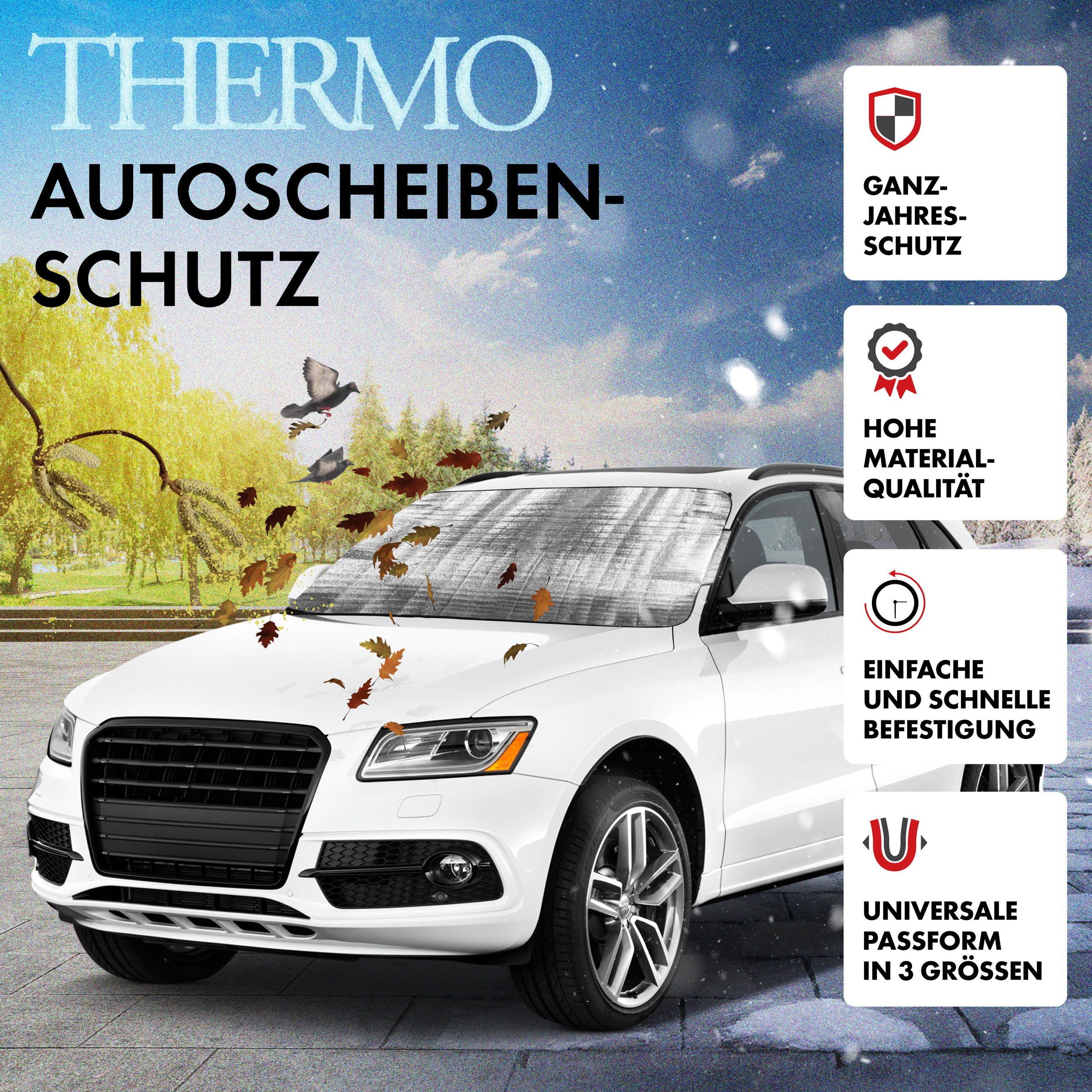 WALSER Car Sunshade Thermal Car Windscreen Protector, (1 pc., 1 piece)