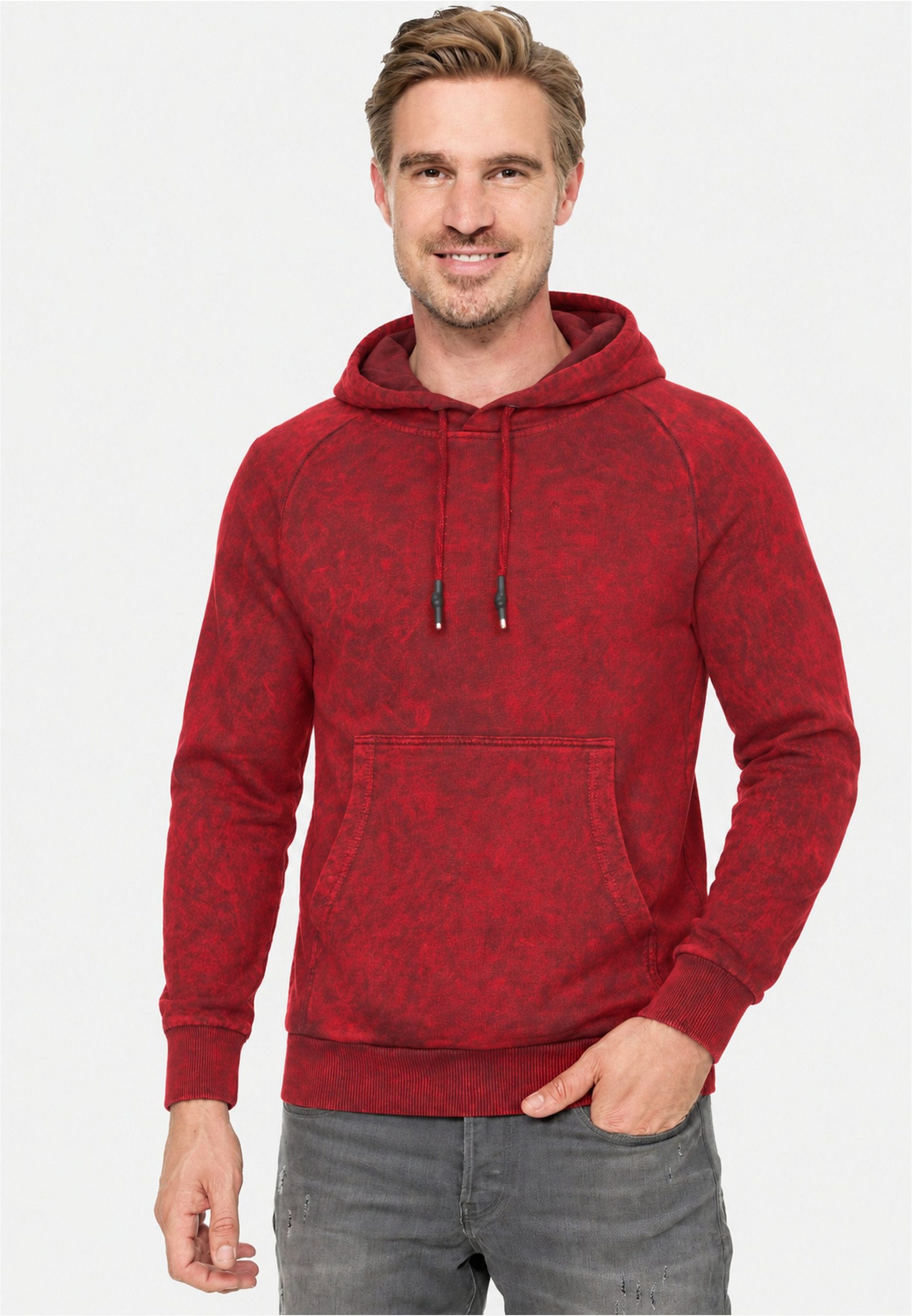 Rusty Neal Kapuzensweatshirt in verwaschenem Design