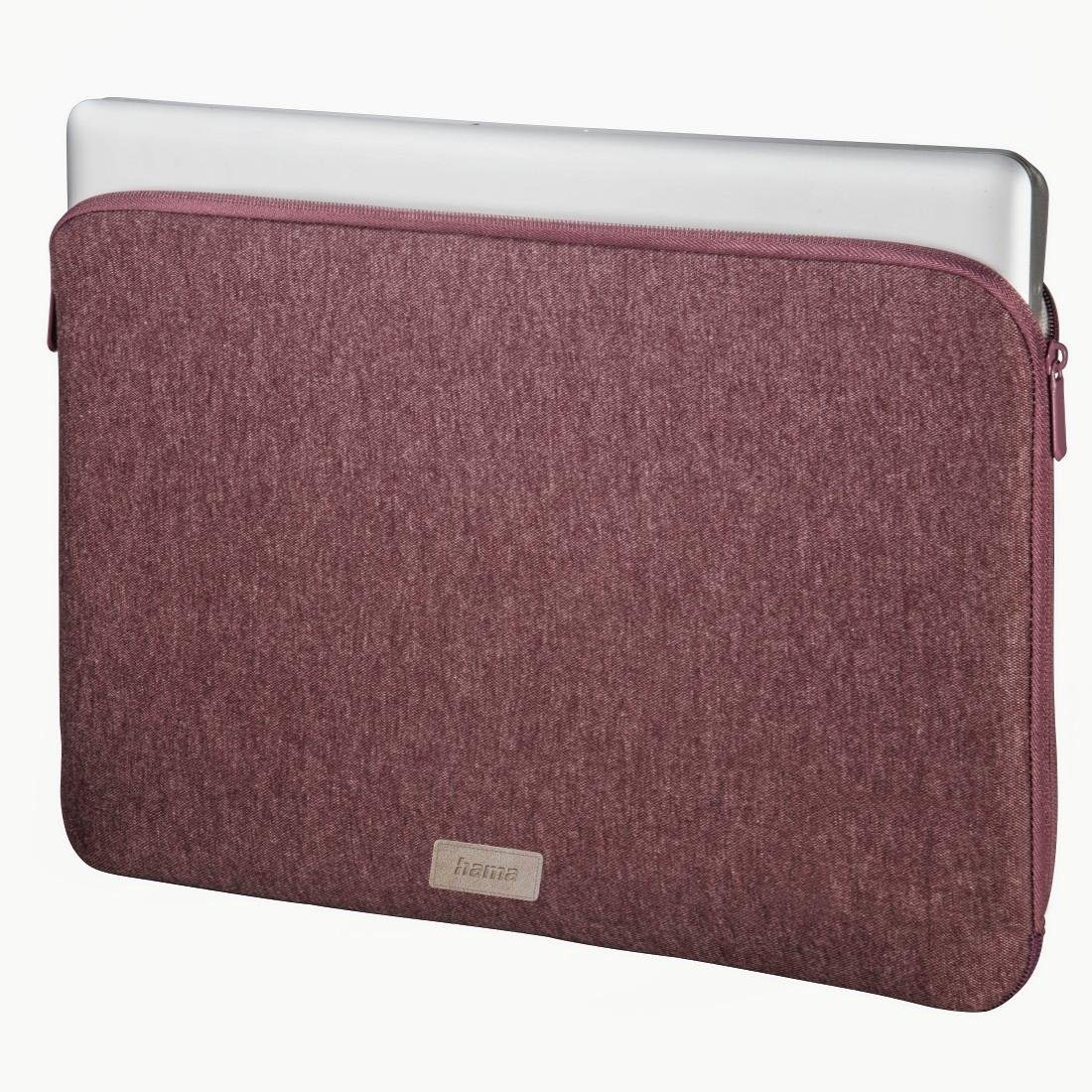 dunkelrot (14,1), "Jersey", 36 bis Notebook cm Laptop-Sleeve Hama Laptoptasche Sleeve