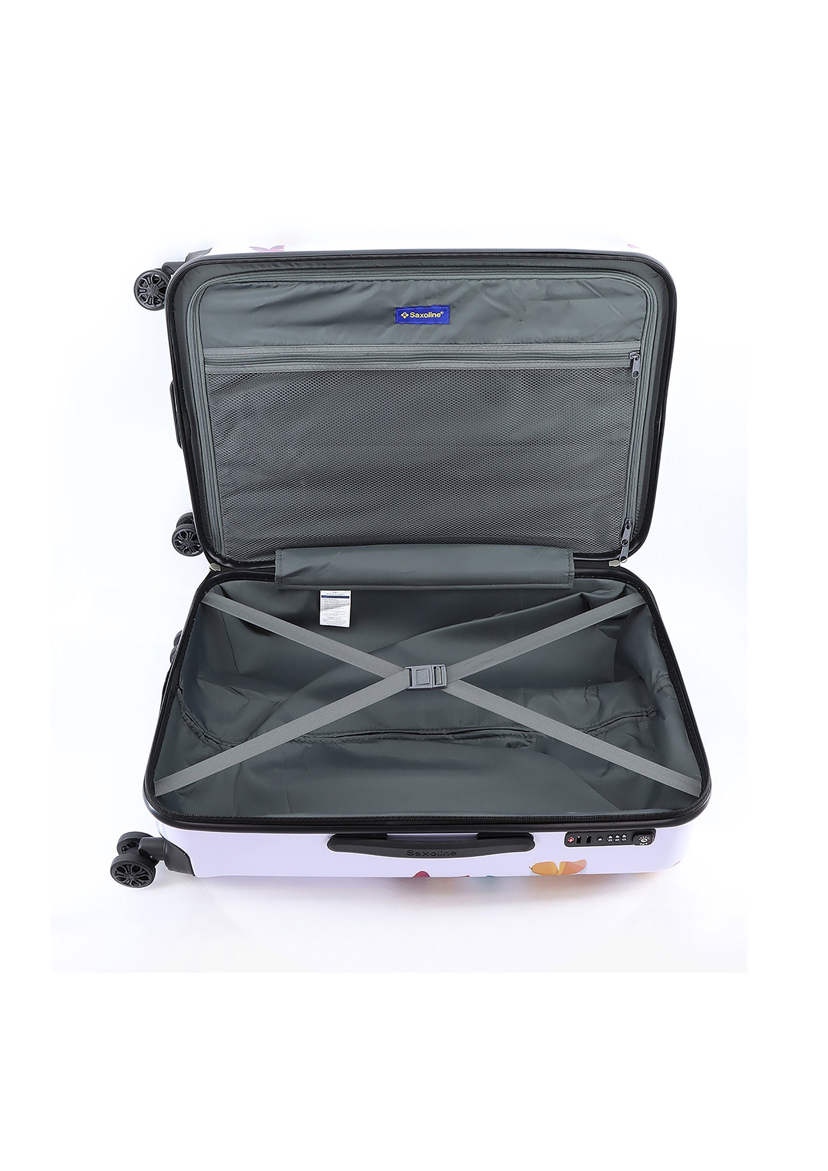 Saxoline® Aluminium-Trolleysystem Schmetterling, Koffer arretierbarem mit