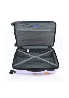 Saxoline® Koffer Schmetterling, mit arretierbarem Aluminium-Trolleysystem