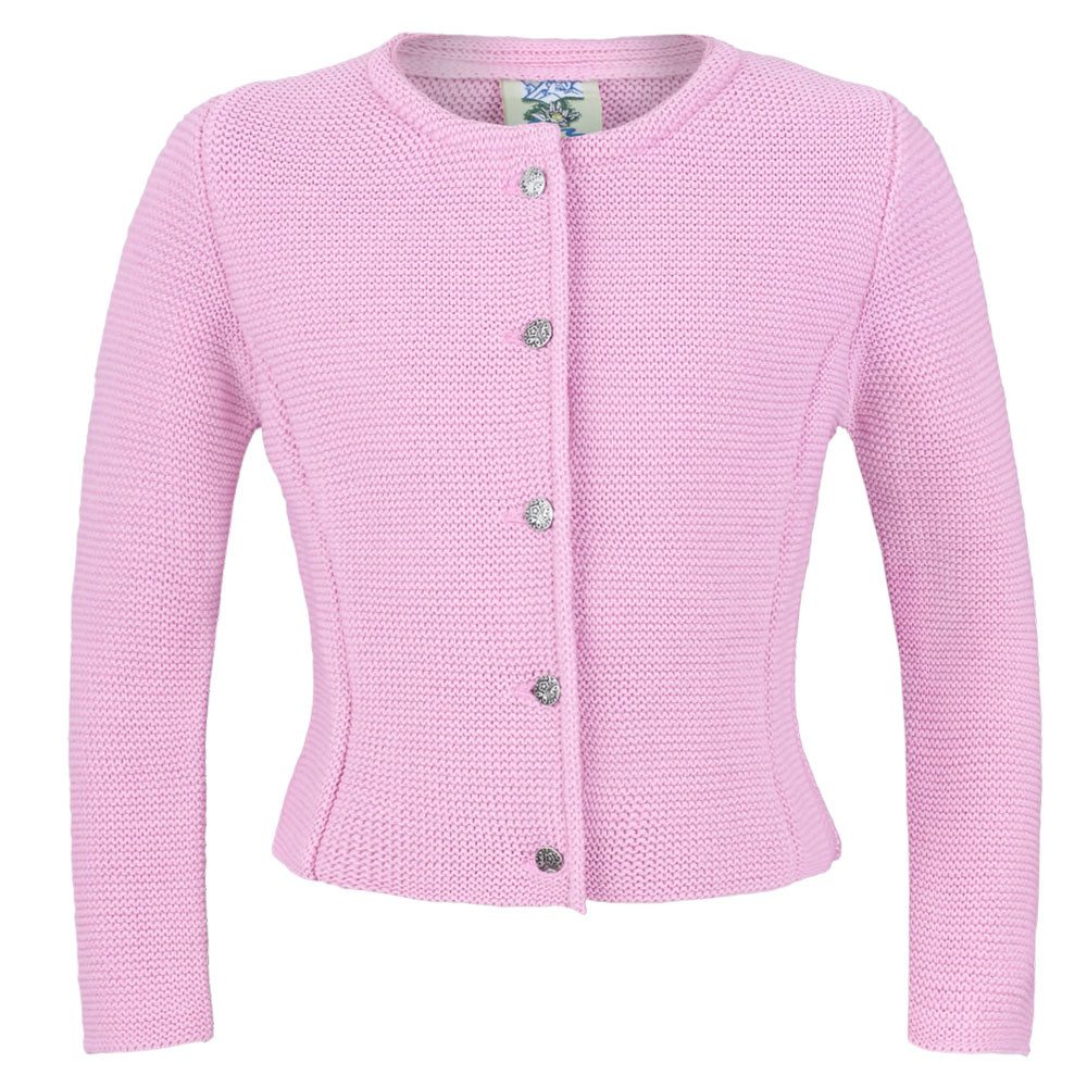 Isar-Trachten Trachtenjacke Kinderstrickjacke 47065 hellrosa
