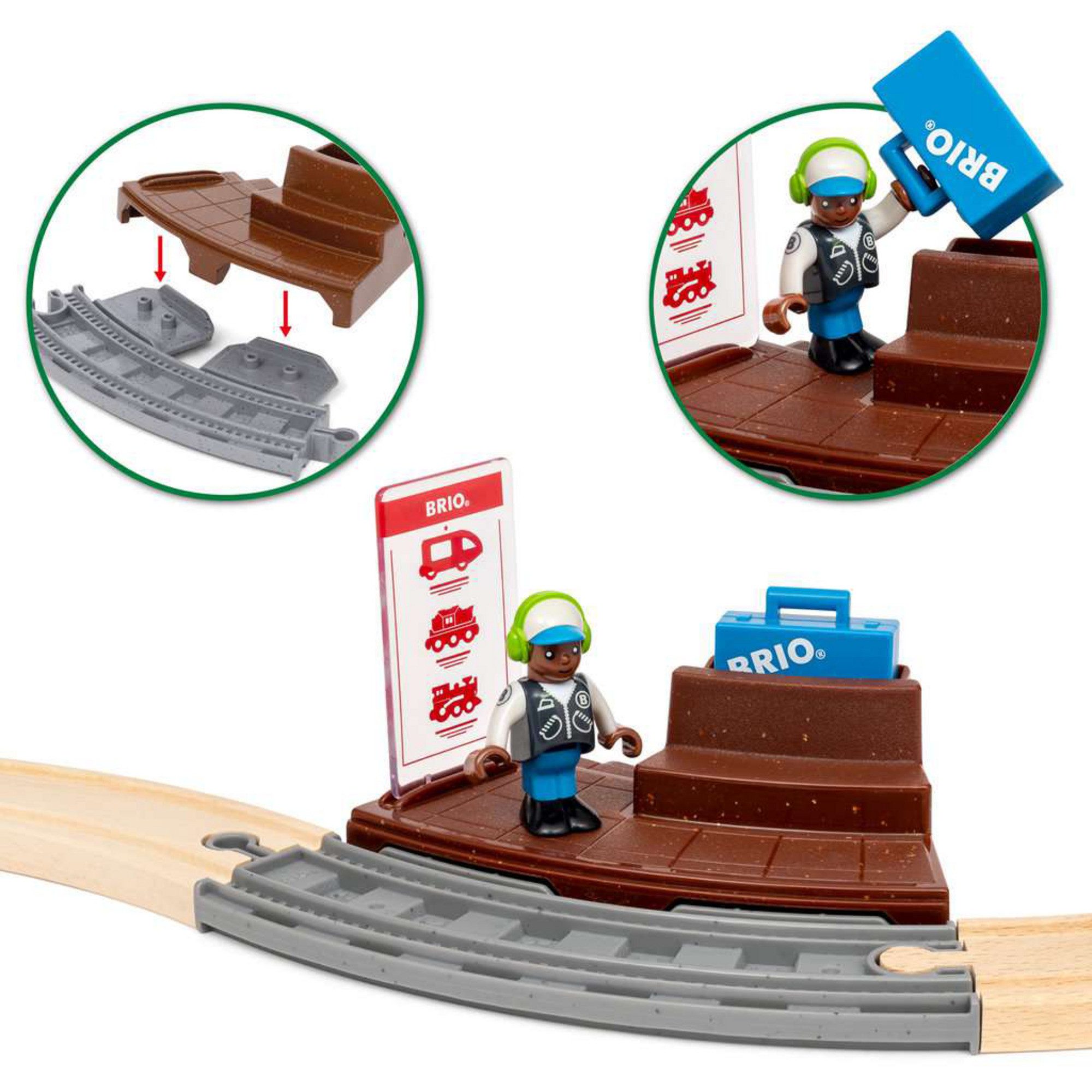 BRIO® Spielzeugeisenbahn-Set BRIO World World - Zugset mit Rückziehmotor