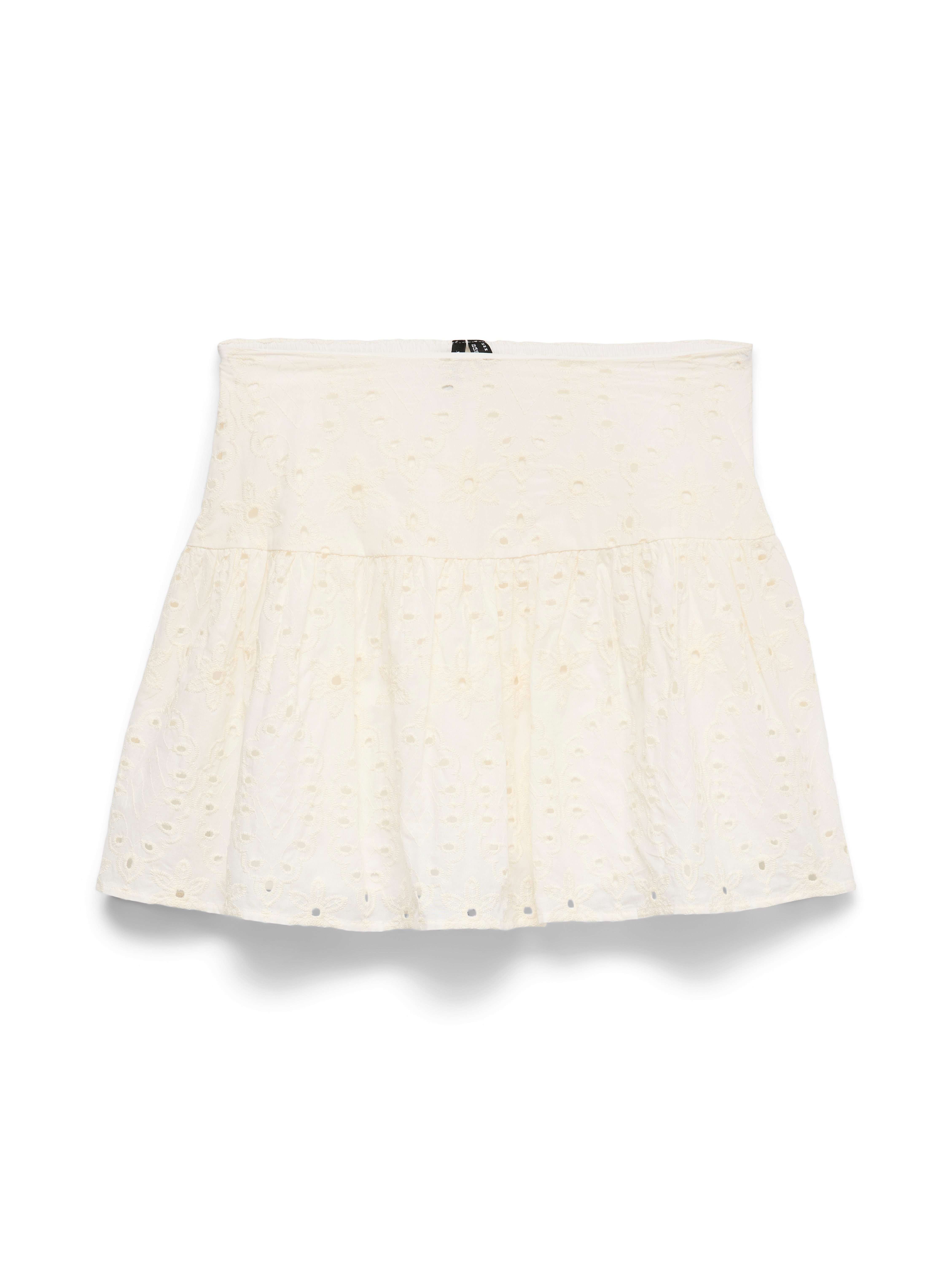 Vero Moda Minirock VMHAY HW SHORT SKIRT Baumwolle, Stickerei, hinten mit elastischem Bündchen – Bild 5 von 5