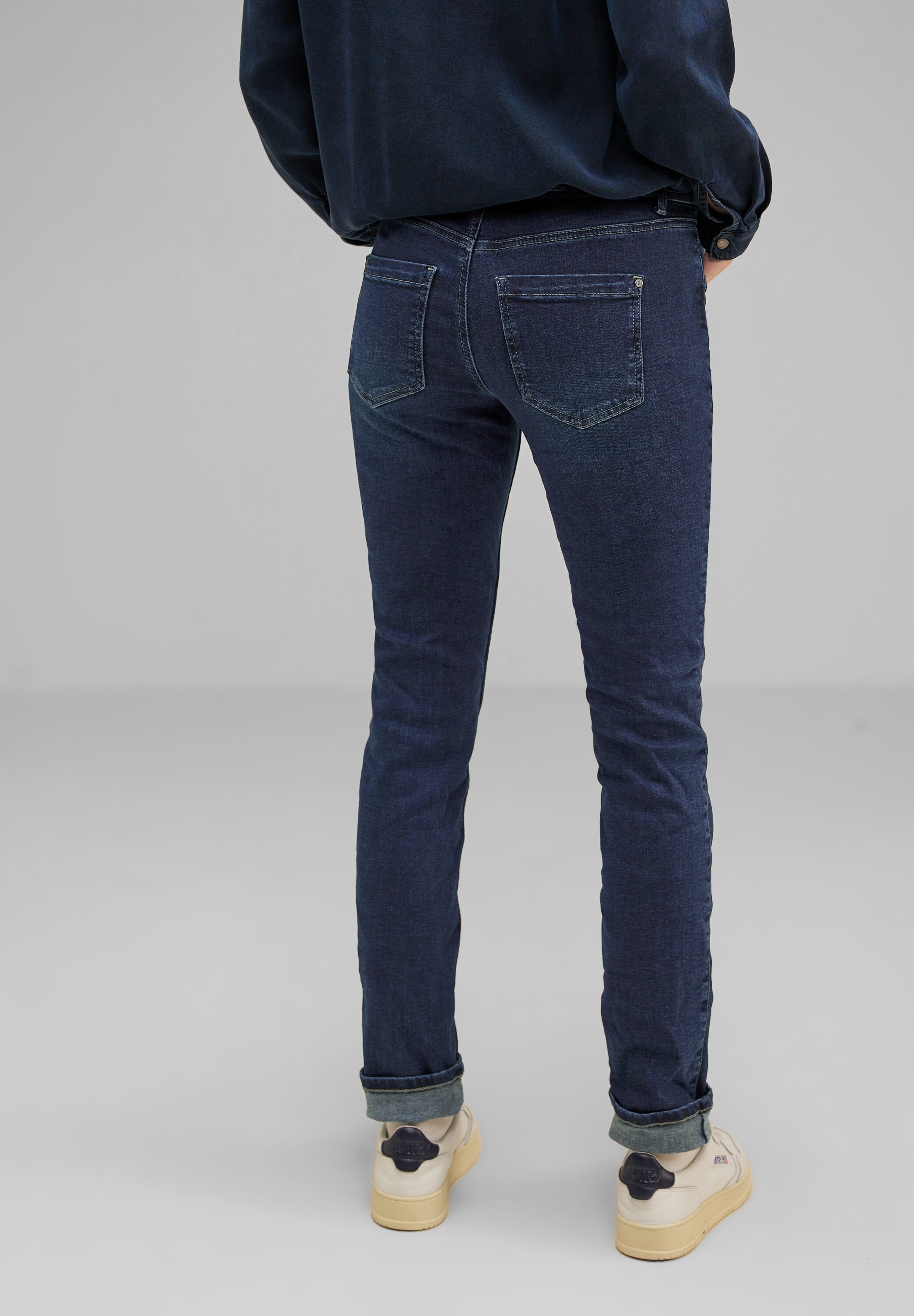 STREET ONE Slim-fit-Jeans mit aus Baumwolle Stretchanteil