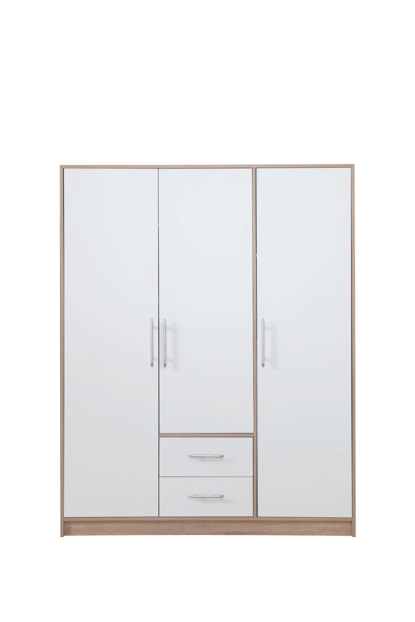 Stylefy Garderobenschrank Egon (Kinderschrank, Mehrzweckschrank) mit 5 Fächern und Schubladen, wahlweise mit Spiegel, viel Stauraum, FSC-Zertifizierung, Modern Design