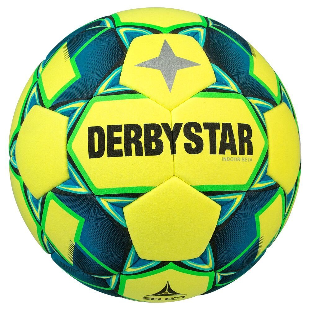 Derbystar Fußball Hallenfußball Indoor Beta, Ideal für Training und Wettkämpfe geeignet Größe 4