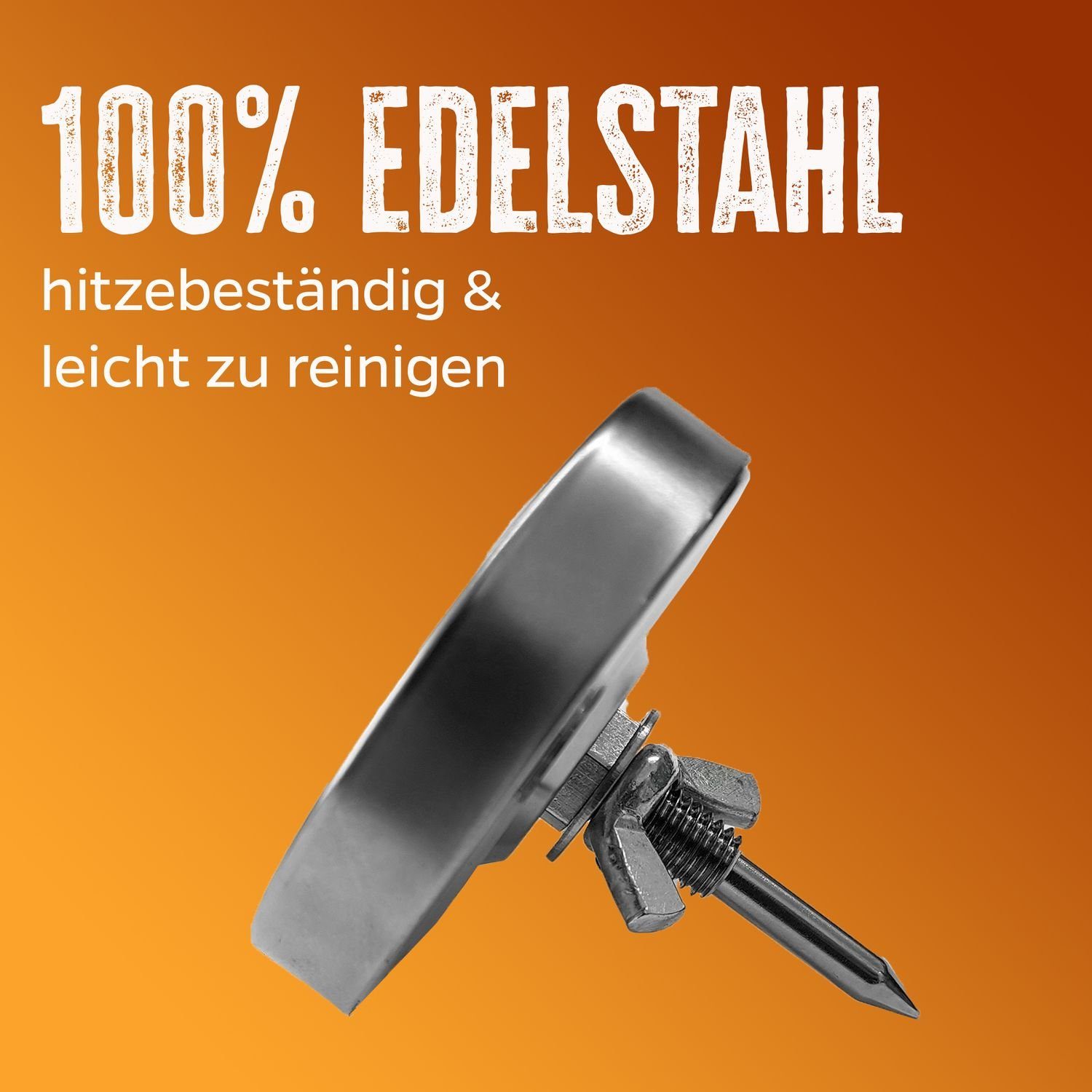 Grillfürst Grillthermometer Grillfürst Deckelthermometer - Grill Thermometer Therm260 (Therm 260)