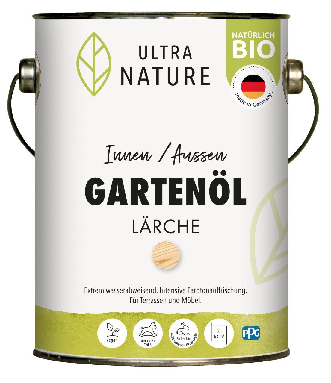 ULTRA NATURE Hartholzöl Ultra Nature Garten Öl 2,5 L lärche