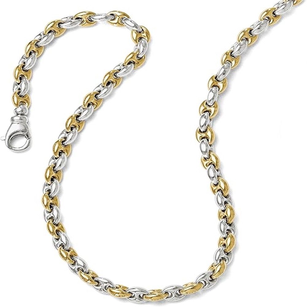 Edelstahlkette Herren Halskette aus Edelstahl, Durchmesser 7 mm, Länge 55 cm, Hip Hop