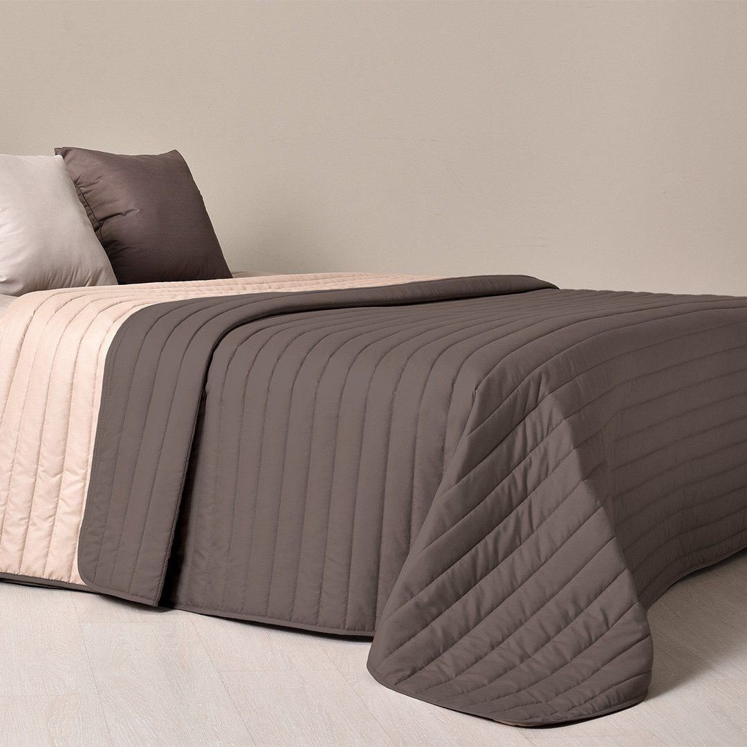 SEI Design Bettüberwurf Living Trend 240x220 Schoko, Wendedecke Bettüberwur günstig online kaufen