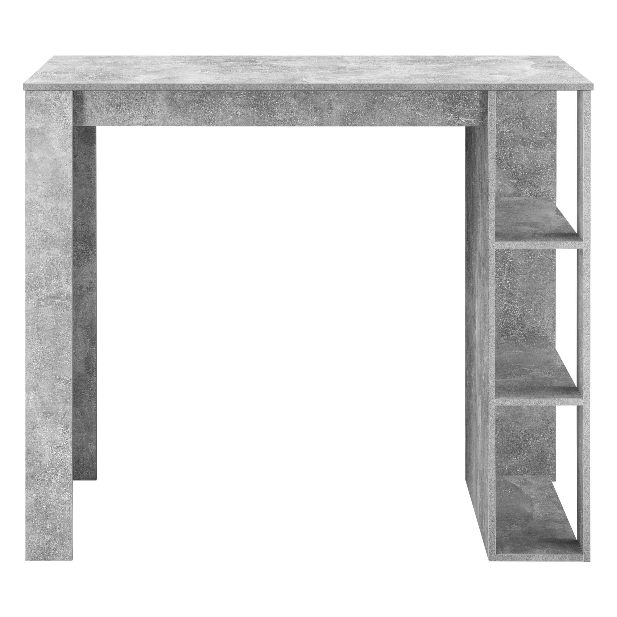 en.casa Bartisch, »Danderyd« 120x60x106 cm mit 3 Ablagefächern Betonoptik