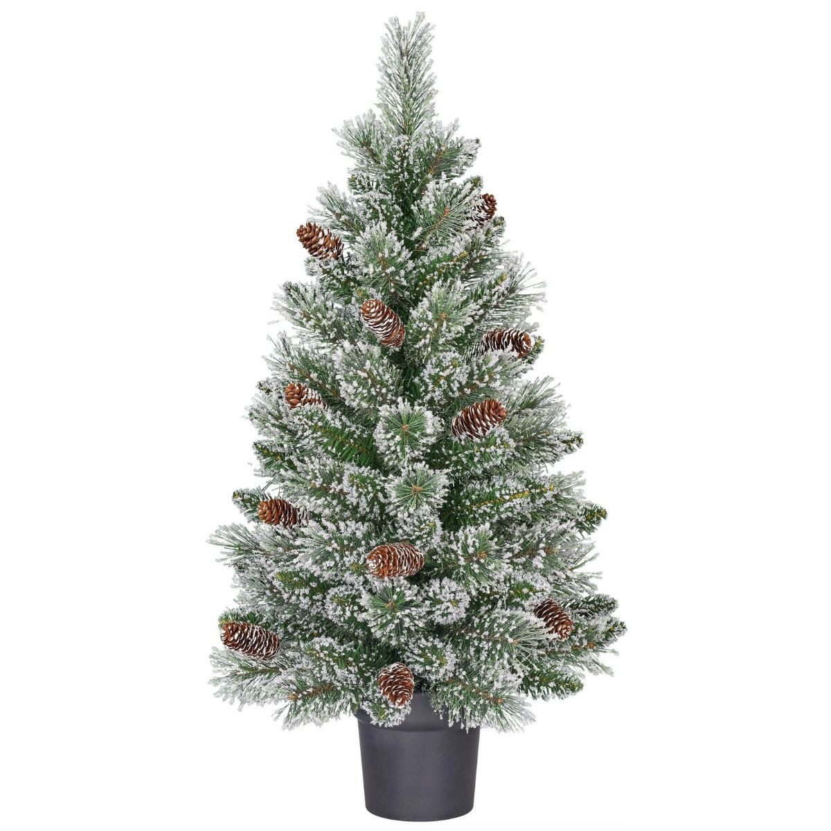Black Box Trees Künstlicher Weihnachtsbaum Black Box Trees Vandans Weihnachtsbaum potted gruen frosted TIPS 96 -