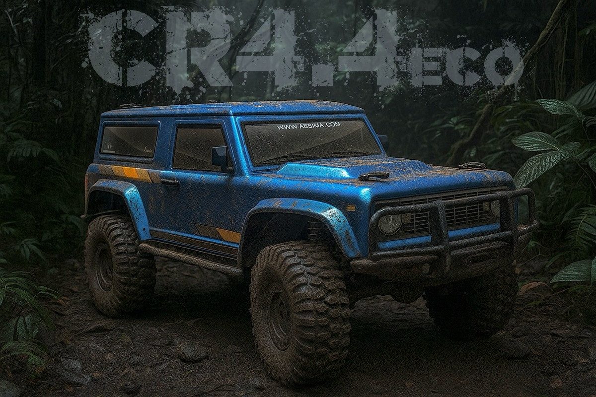 Absima RC-Auto 1:10 All Terrain Crawler CR4.4eco BRONCO Allrad (fertig aufgebaut inkl. neuster 2.4 GHz Fernsteuerung), DIE AMERIKANISCHE OFFROAD-IKONE FÜR ALLE ERLEBBAR