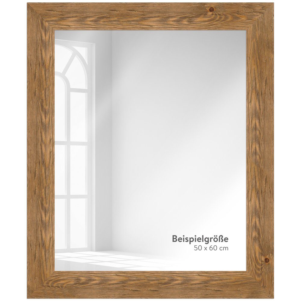 WANDStyle Wandspiegel H780, Vintage Spiegel Eiche 50x60 cm, Wandspiegel, Ganzkörperspiegel Groß – Bild 4 von 5