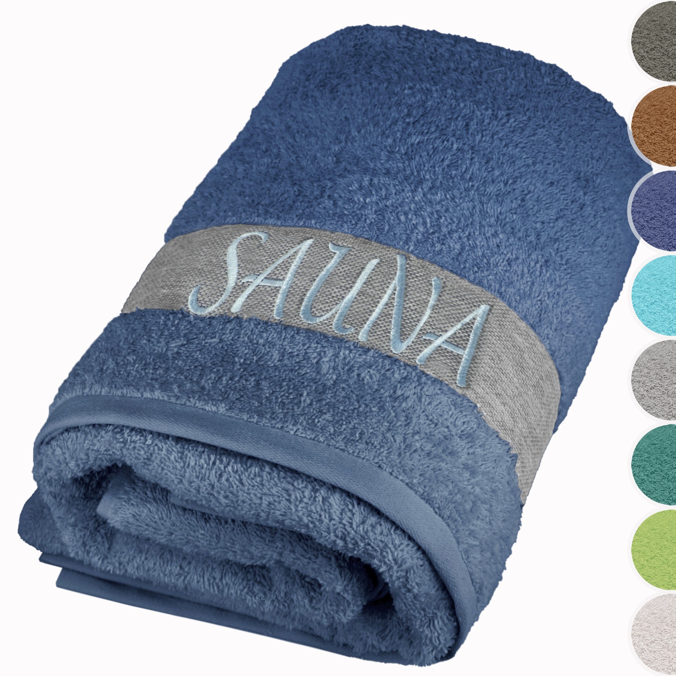 Lashuma Saunatuch XXL Handtuch Lima, (1-St), Premium Frottee Badetuch - Saunahandtuch 100x200 für Damen & Herren