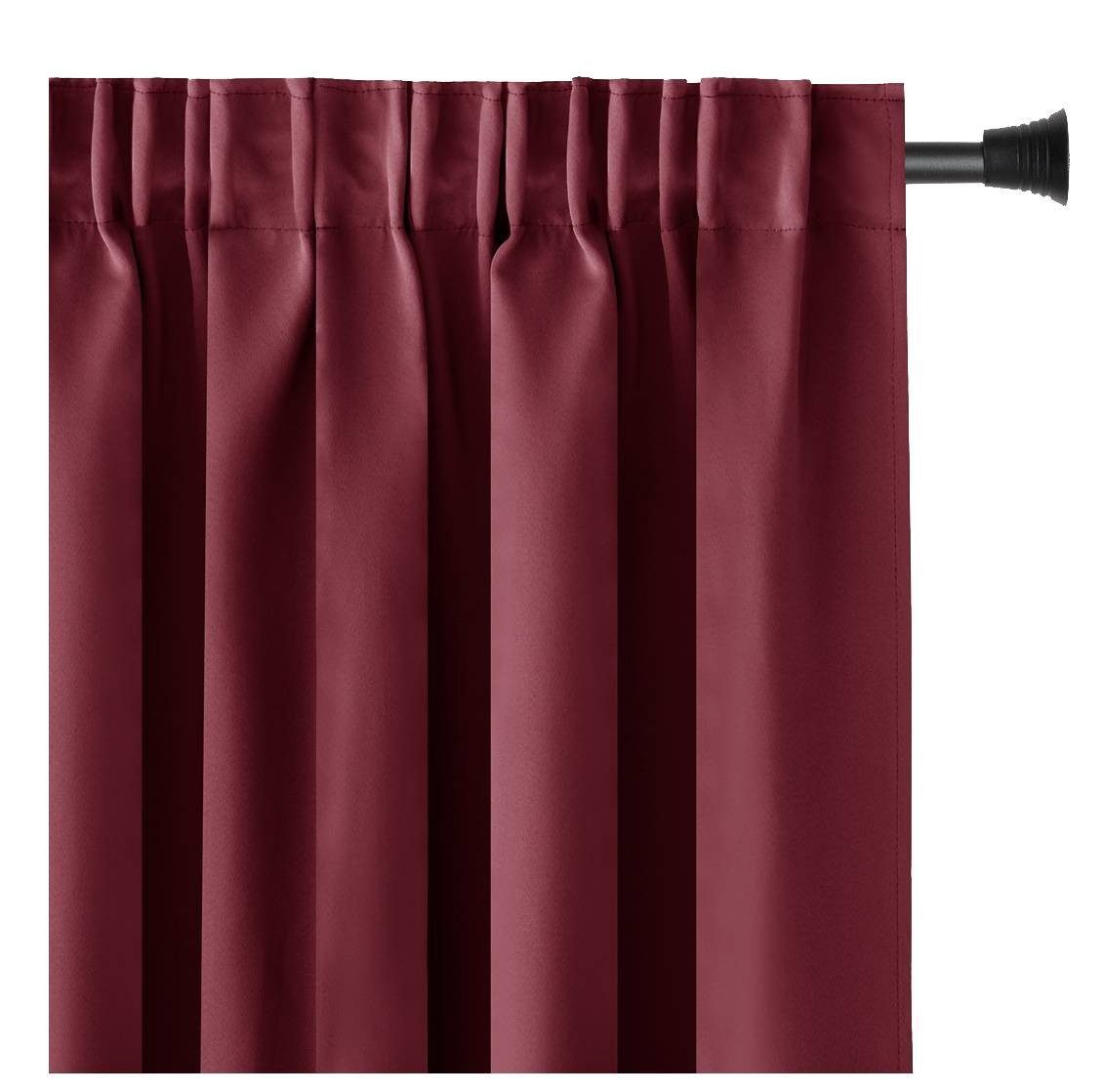 AmeliaHome Gardine Gardine Vorhang Einfarbig Verdunklungsvorhang Aufhängung Pleat (1 St), Kräuselband, verdunkelnd