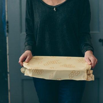 Bee’s Wrap Vorratsdose Bee’s Wrap Bee´s Wrap Brot XL 43 cm x 58 cm, Tuch aus Baumwolle, Bienenwachs, Baumharz und Bio-Jojoba-Öl