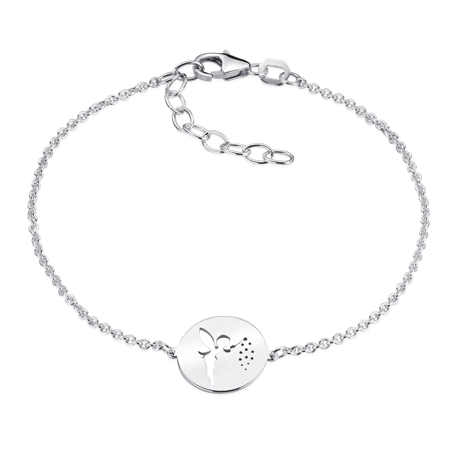 Materia Armband Damen Mädchen Silber Fee / Elfe SA-98, 925 Sterling Silber,  rhodiniert