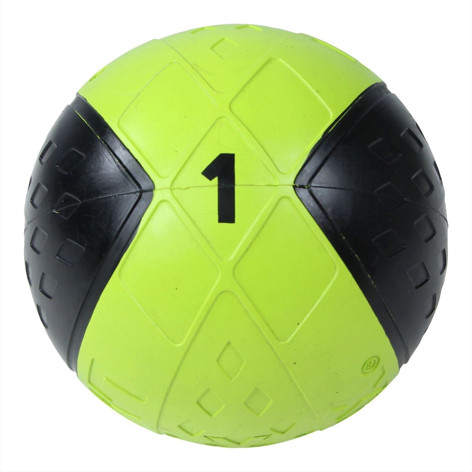 Lifemaxx Medizinball Lifemaxx LMX Medicine Ball 1 kg Schwarz/Gelb