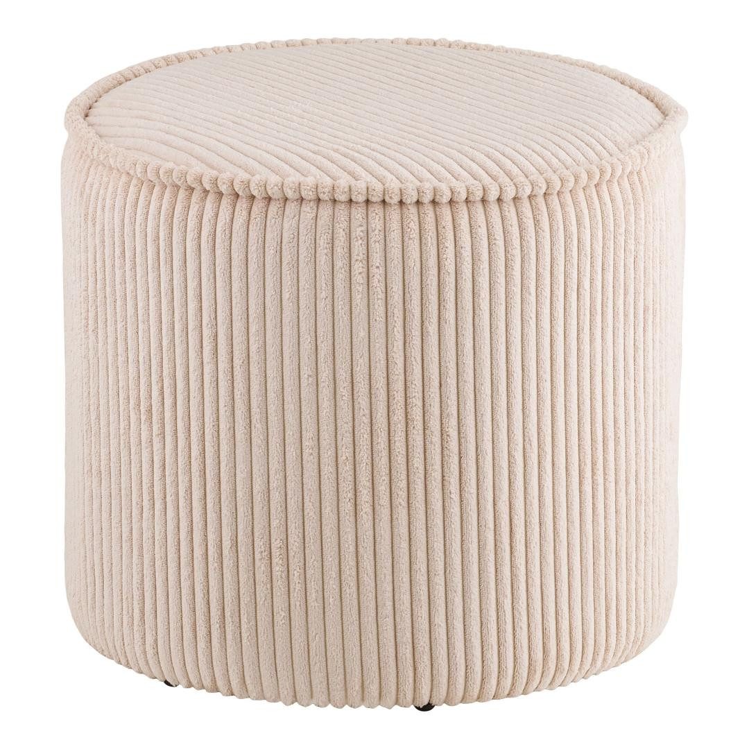 House Nordic Pouf Liv Pouf Samt beige.
