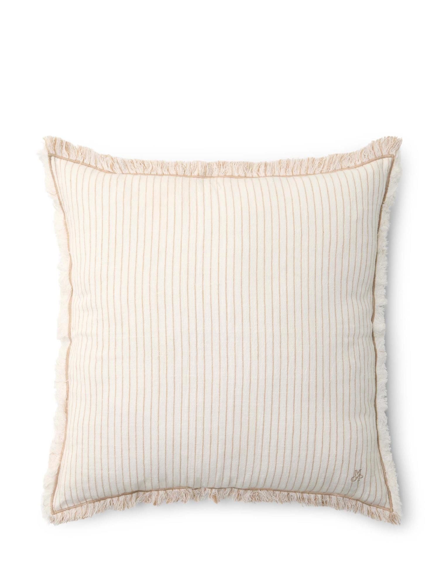 Marc O'Polo Home Dekokissen Fine Stripe, aus Bio-Baumwoll-Leinen-Mix mit Streifen