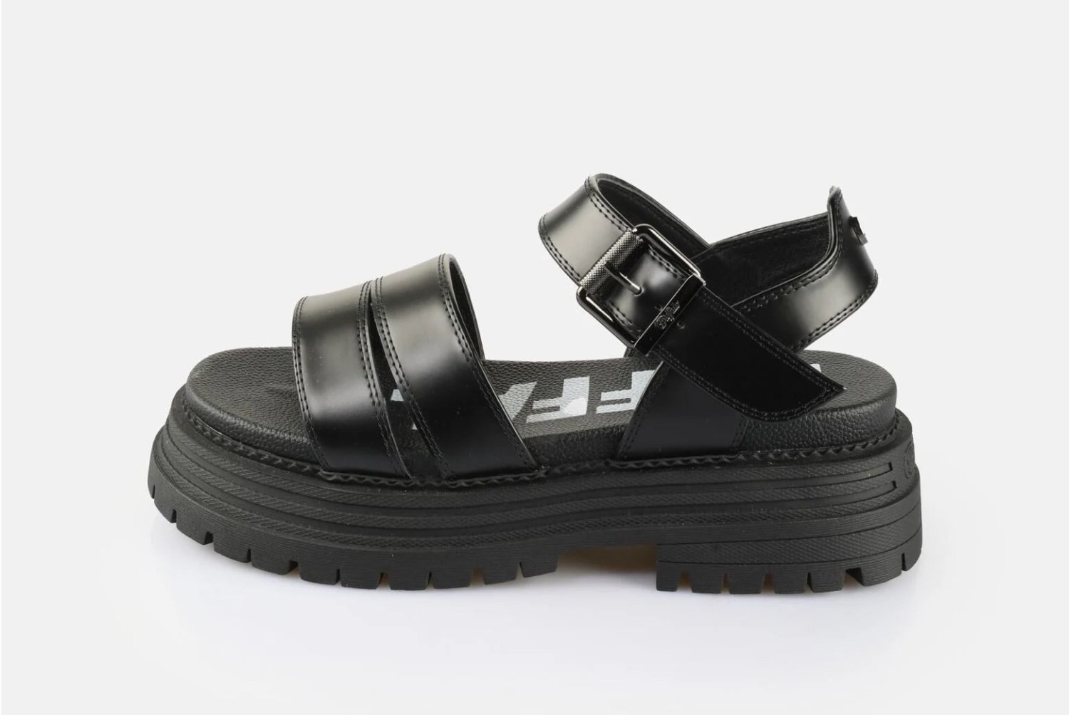 Buffalo Buffalo Lennox TS Sandale Schwarz Plateausandale günstig online kaufen