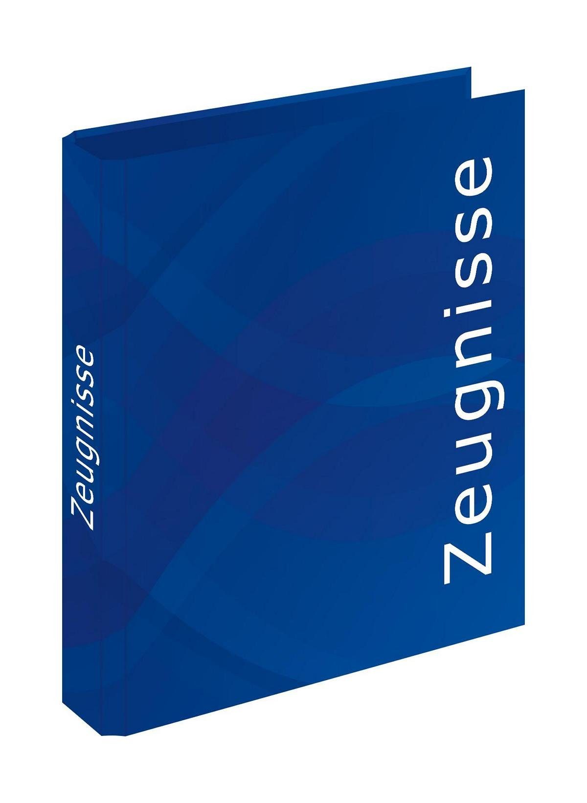 Organisationsmappe Zeugnismappe / Zeugnisringbuch / Farbe: blau