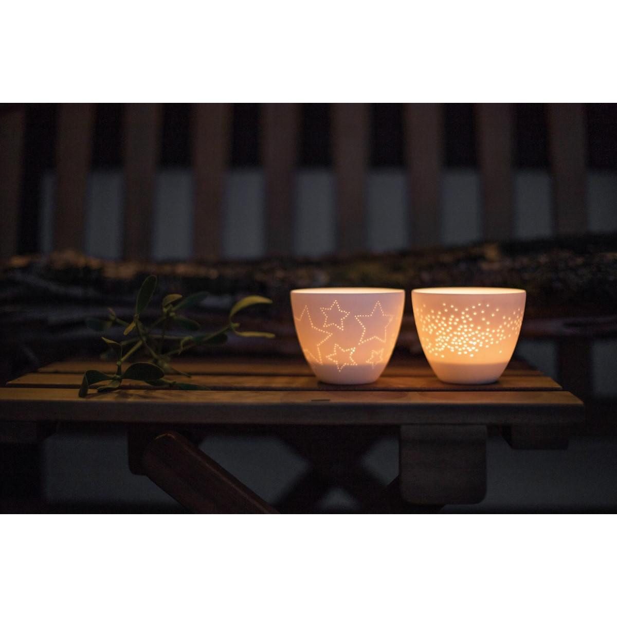 Räder Windlicht Design Teelichthalter Poesielicht Porzellantasse günstig online kaufen