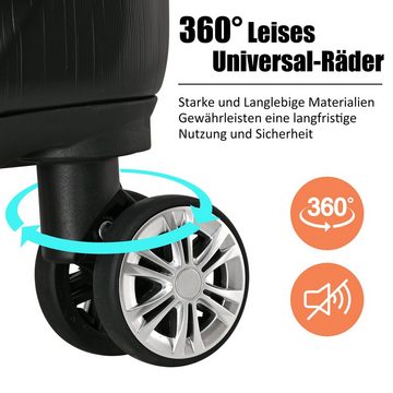 BlingBin Trolley Hartschalen-Koffer Reisekoffer Handgepäck, 4 Rollen, TSA Zollschloss, 360° Leises Universal-Räder, 56.5*37.5*22.5