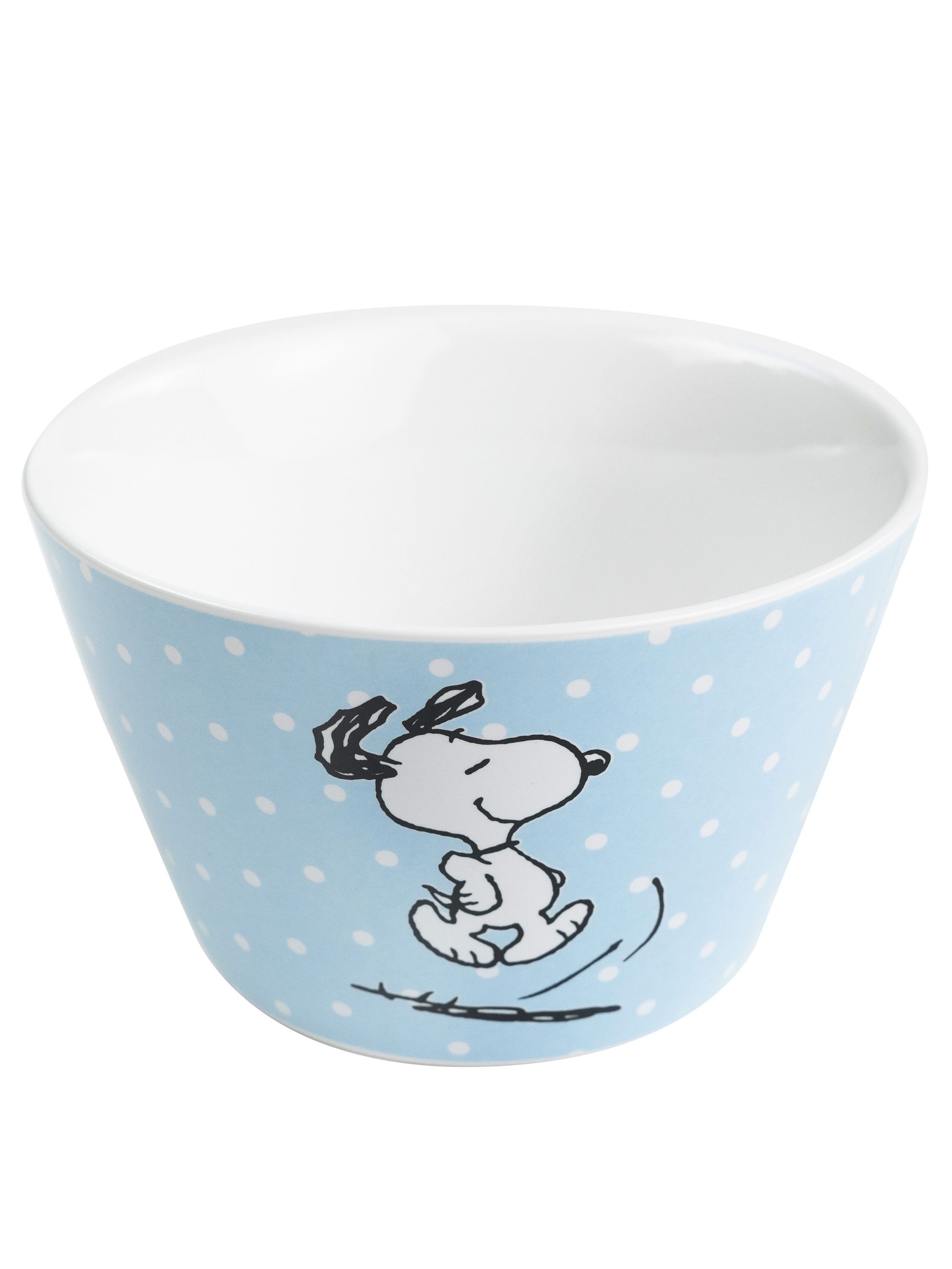 United Labels® Müslischale The Peanuts Schüssel Snoopy Müslischale Schale mit Punkten 500ml, Porzellan