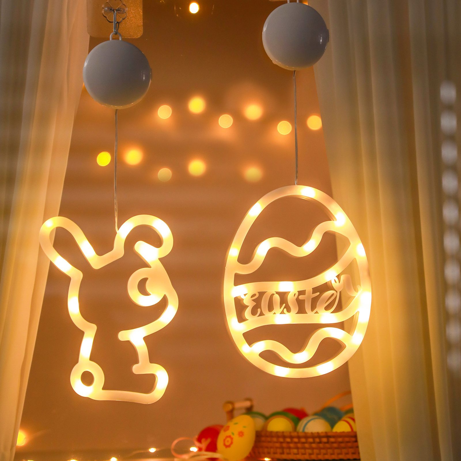 Elegear LED-Lichterkette Osterdeko LED Fenster Licht günstig online kaufen