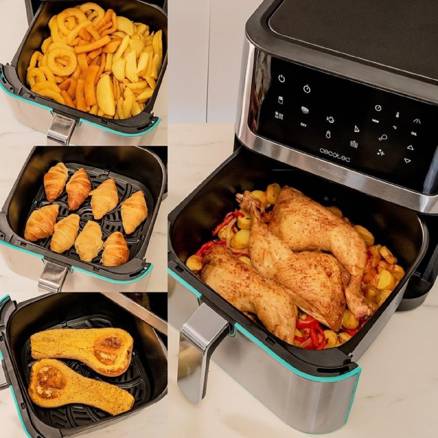 Cecotec Heißluftfritteuse, 1800 W, Cecofry Supreme 8000