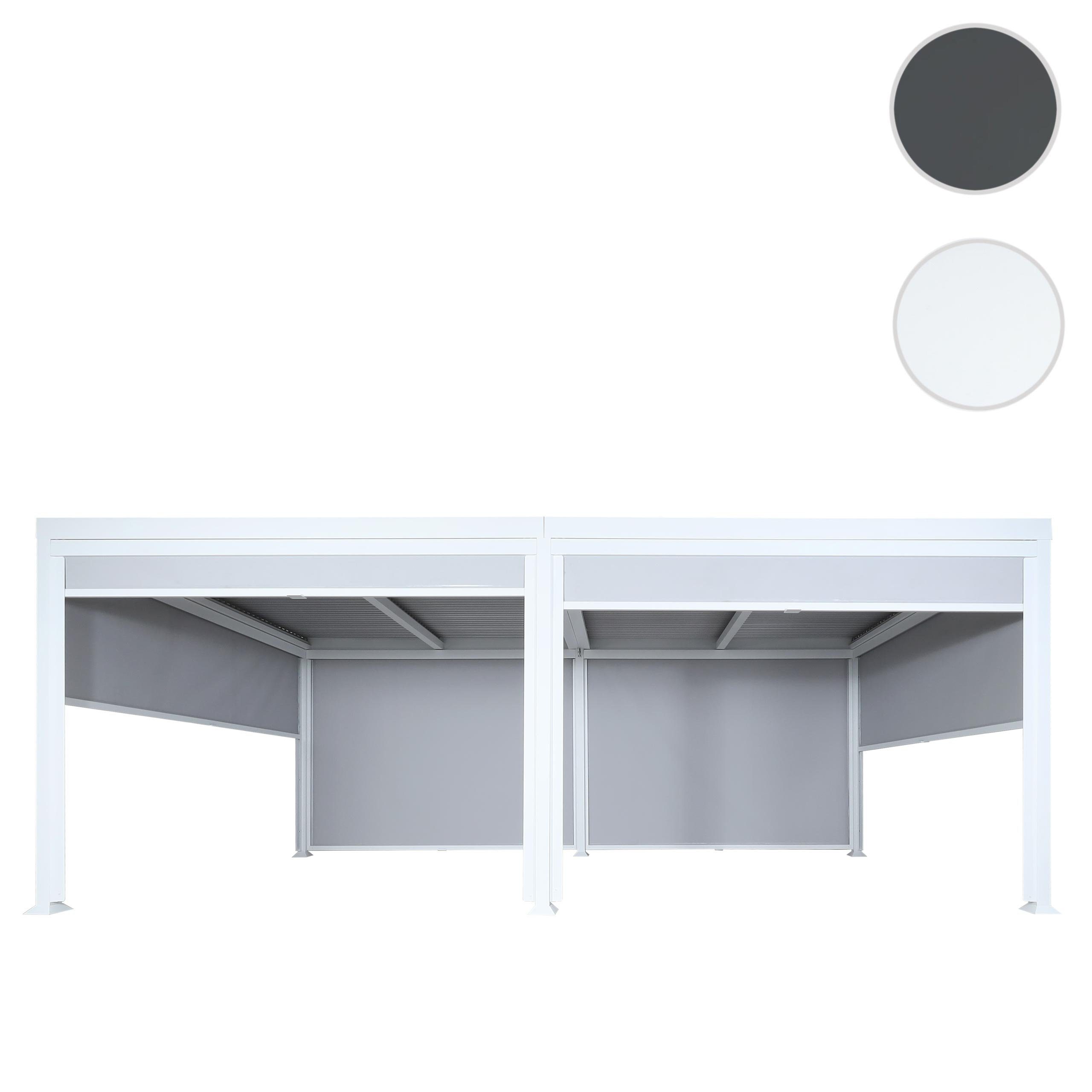 MCW Pergola MCW-L41-mS-3x6, BxTxH: 590x306x224 cm, Stabiles Aluminium-Gestell mit 8x8cm Pfosten
