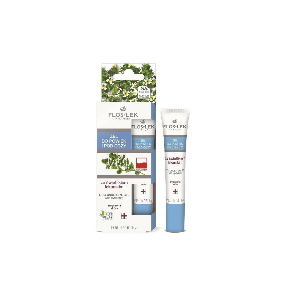 Floslek Körperpflegemittel FLOSLEK Pharma Lid- & Unteraugengel mit Augentrost