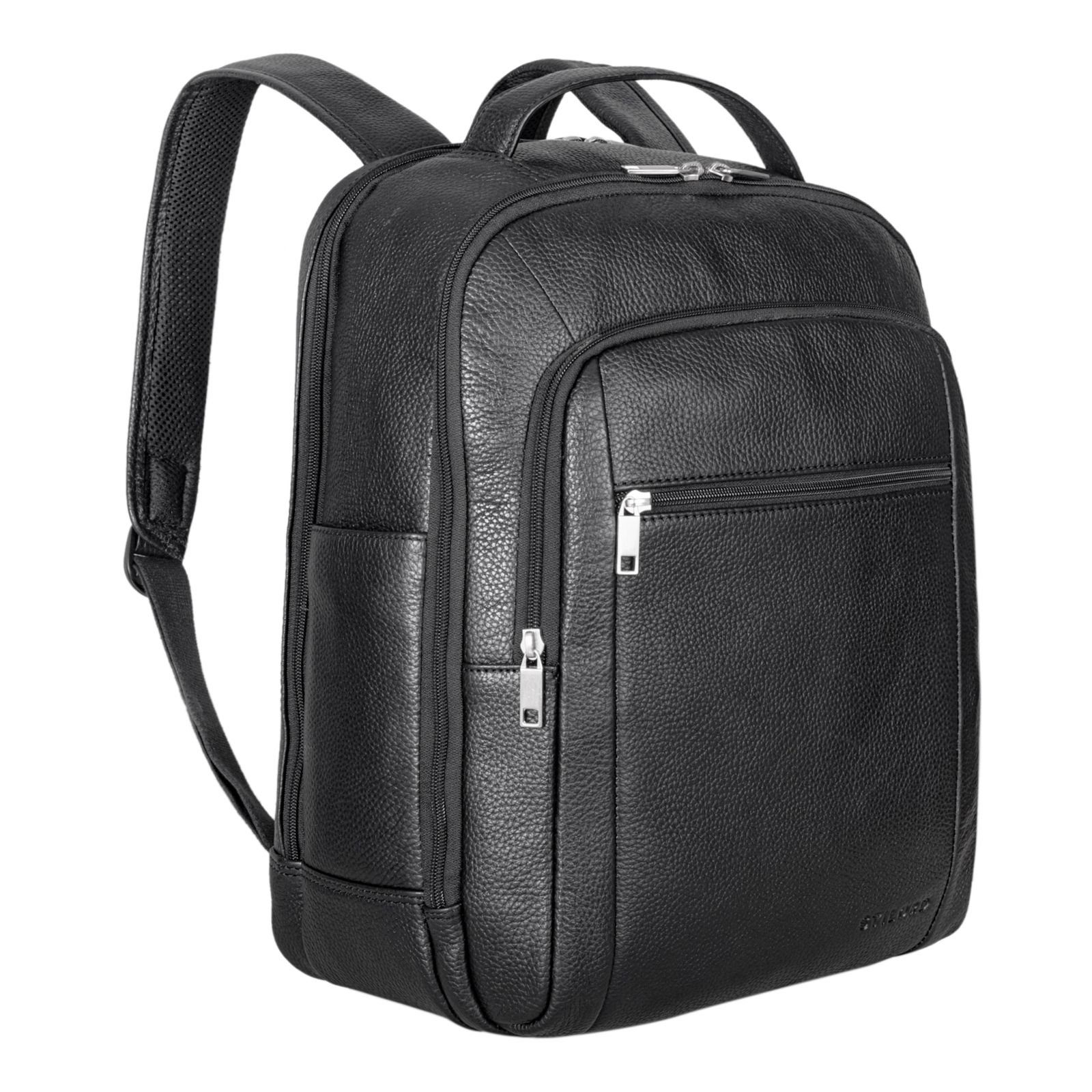 Notebookrucksack "Floyd" Laptop-Rucksack 14 - 16 Zoll Leder Herren und Damen