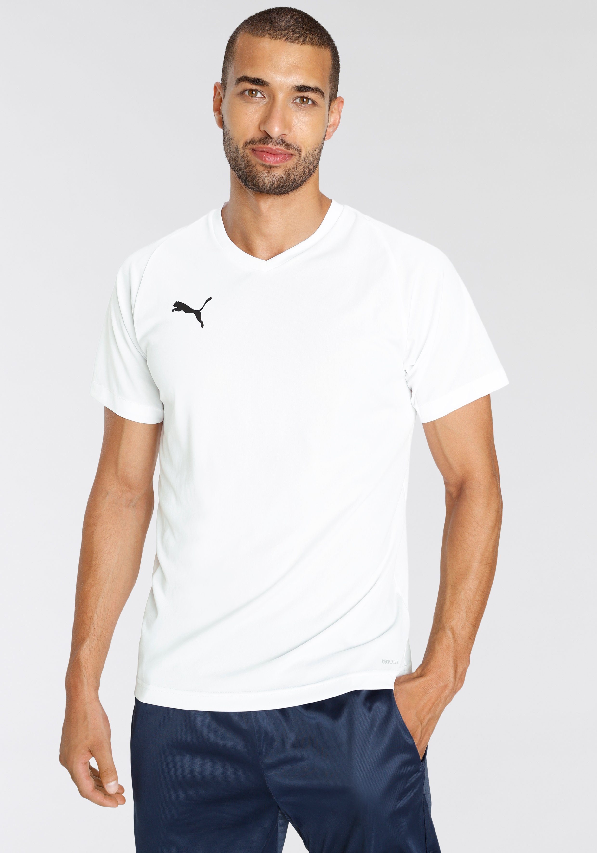PUMA Trainingsshirt LIGA JERSEY CORE Puma White-Puma Black | Funktionsshirts