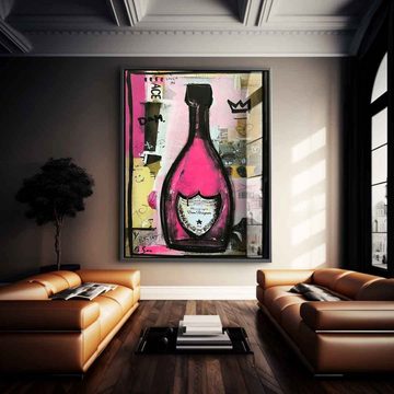 DOTCOMCANVAS® Acrylglasbild Rose Champaign - Acrylglas, Acrylglasbild Champagne Dom Perignon Rose Champaign luxus edel elegant