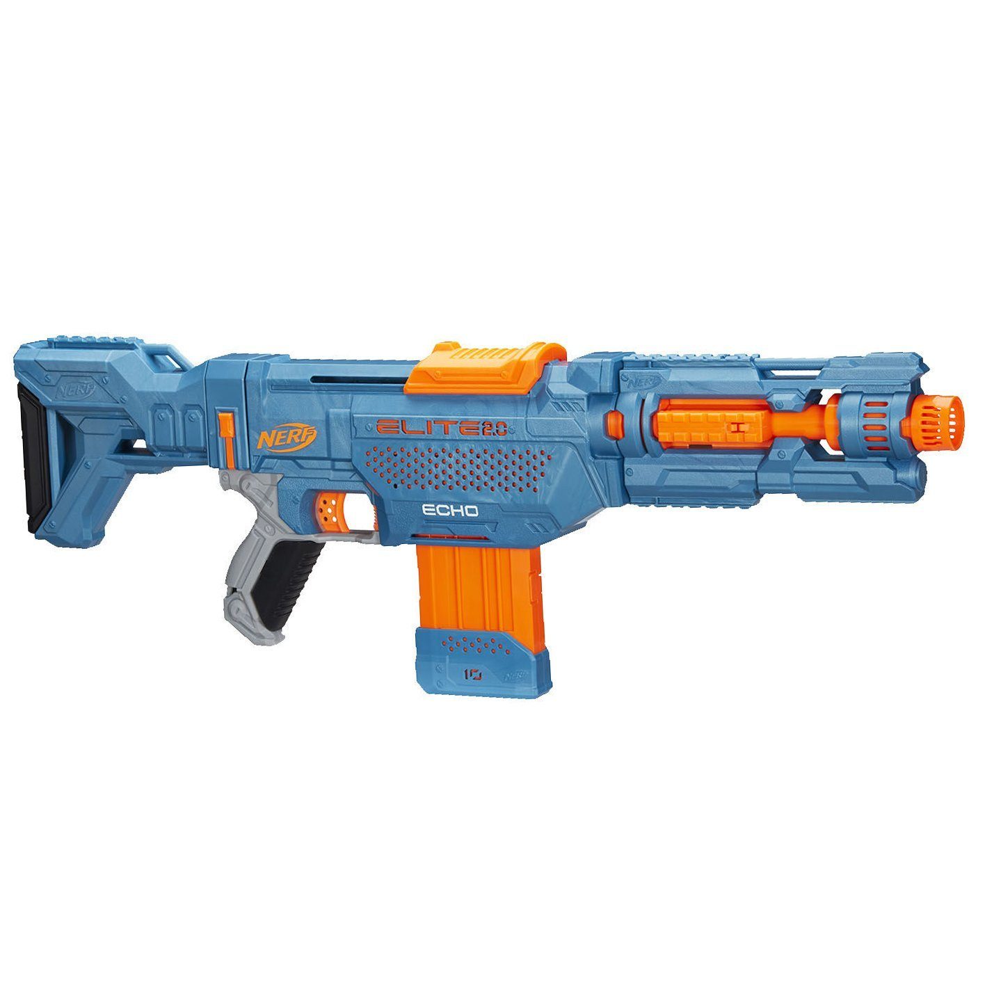Hasbro Blaster Dartblaster Echo CS-10, Repetier-Blaster der Elite 2.0 Serie mit Magazin