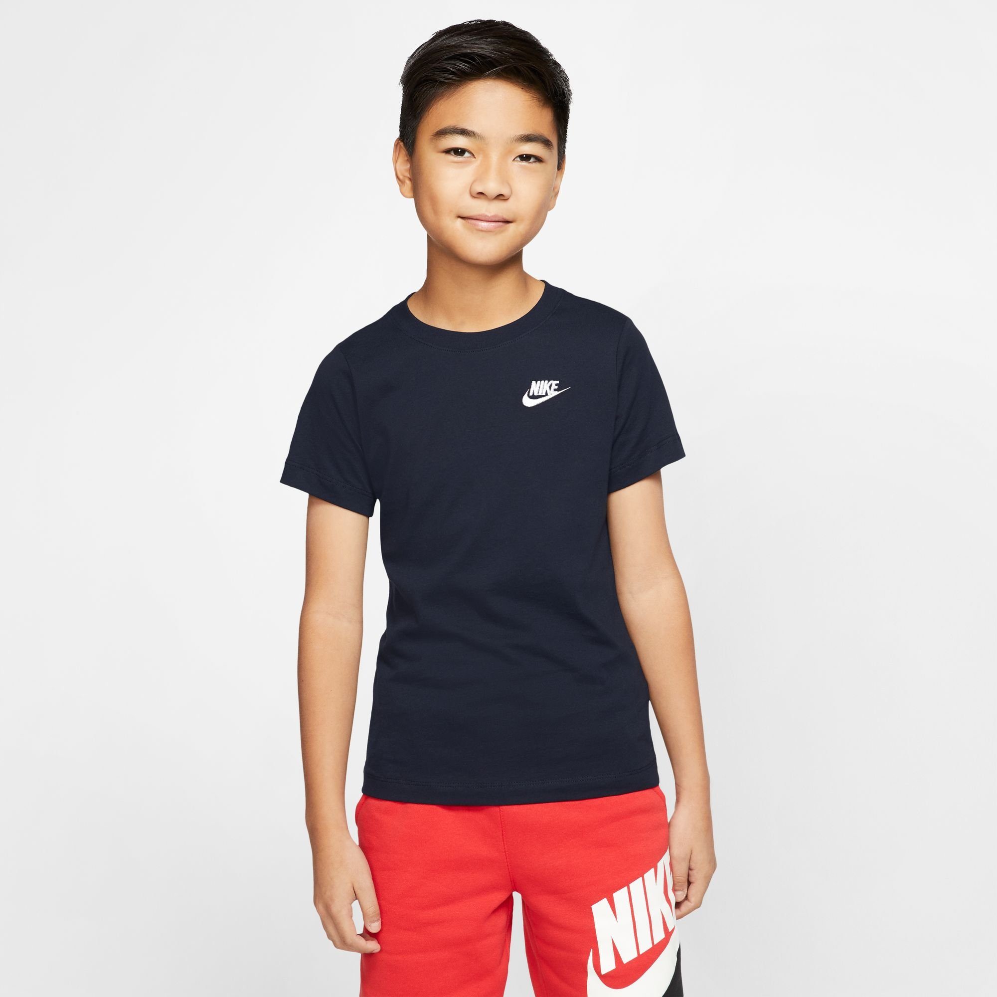 KIDS' T-Shirt Sportswear Nike T-SHIRT BIG marine