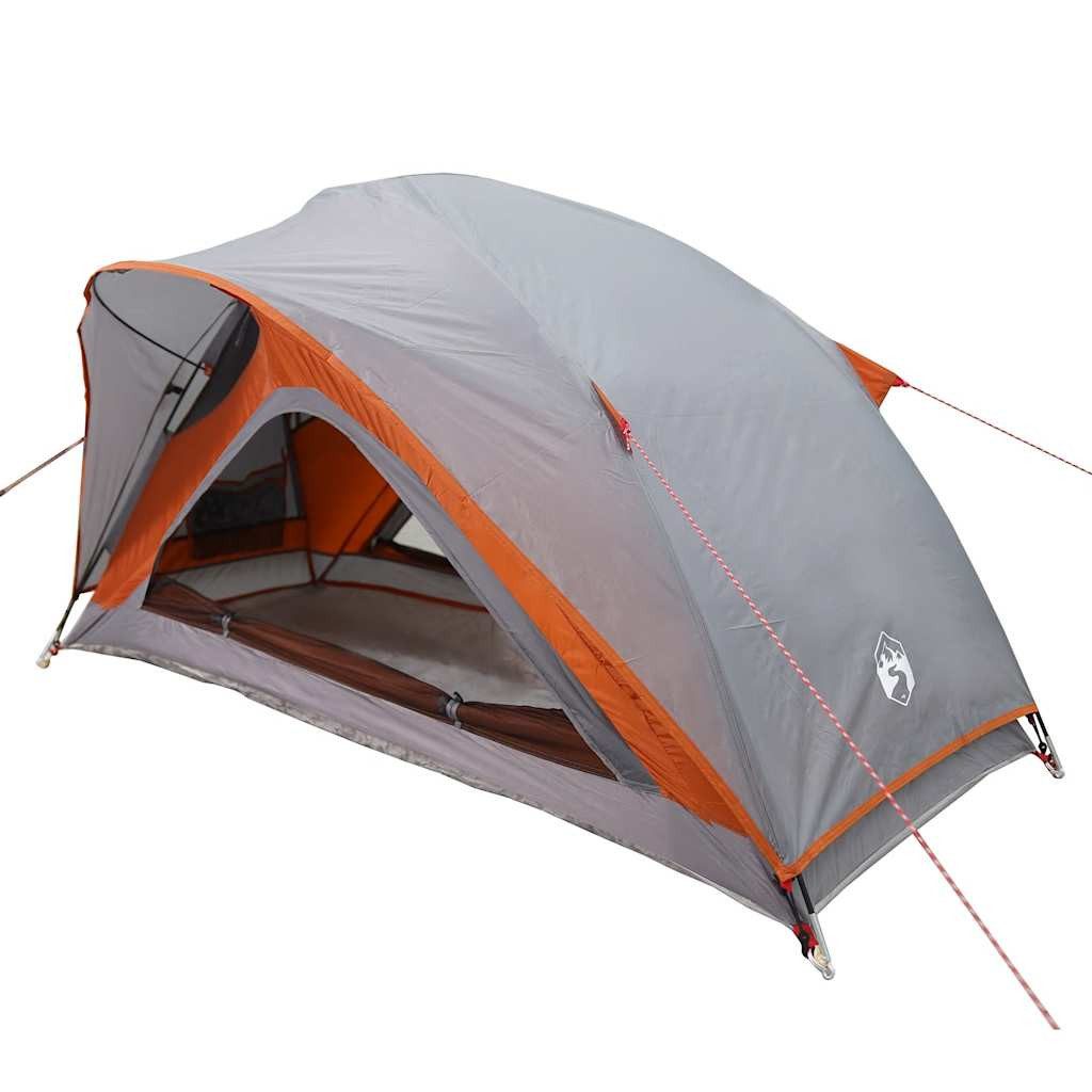 furnicato Faltzelt Campingzelt 213x84x100 cm Grau-Orange, (1 tlg)