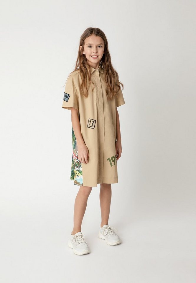 Gulliver A-Linien-Kleid mit blumigem Print, Modisches Freizeitkleid von  Gulliver für Mädchen