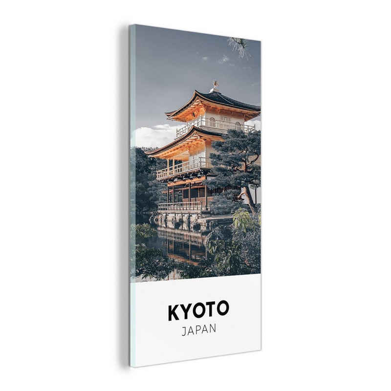 MuchoWow Acrylglasbild Japan - Kyoto - Bäume, (1 St), Acrylglasbild Glasbilder Wandbild