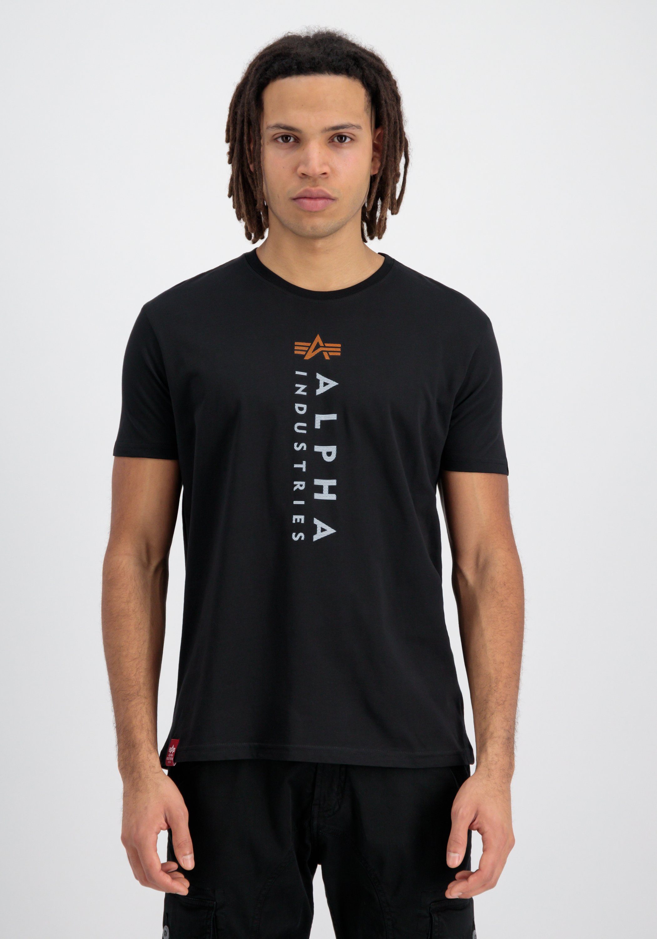 Alpha Industries T-Shirt Print Industries Alpha - black T-Shirts R T Men
