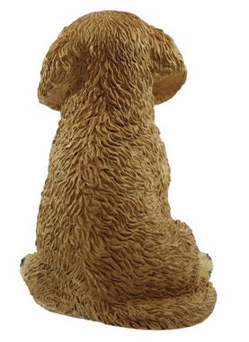 Castagna Tierfigur Deko Figur Hund Golden Retriever Welpe Hundefigur sitzend Kollektion Castagna aus Resin H 24 cm