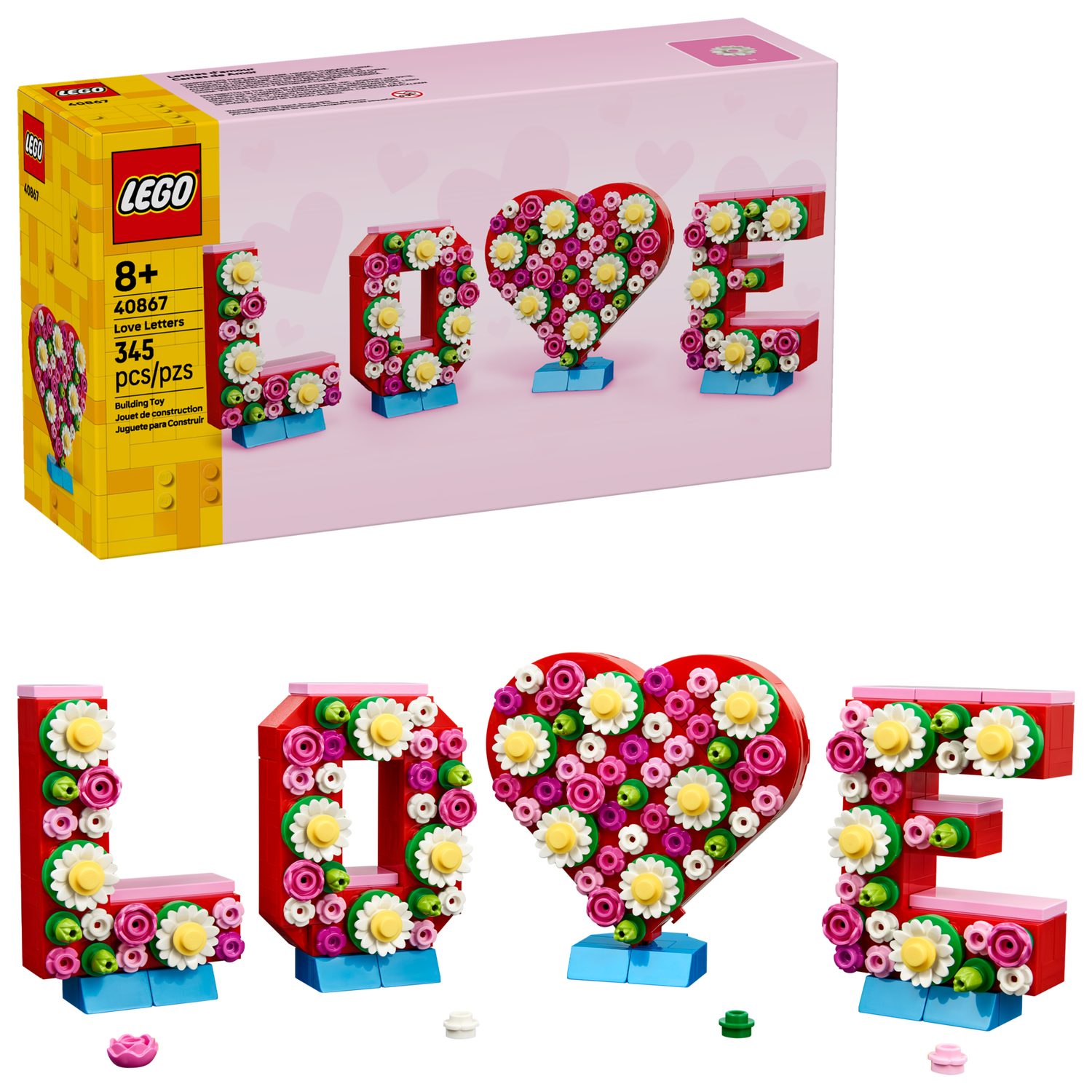 LEGO® Sonstiges 40867 LOVE – 4 Buchstaben Spielbausteine, (Set, 345 St., Se günstig online kaufen